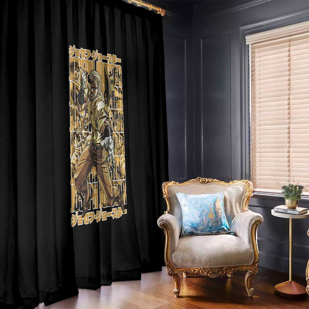 Joseph Joestar - Jojo’s Bizarre Adventure Window Curtain Japan Anime Style