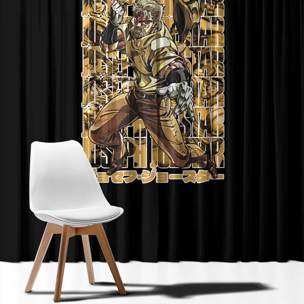 Joseph Joestar - Jojo’s Bizarre Adventure Window Curtain Japan Anime Style
