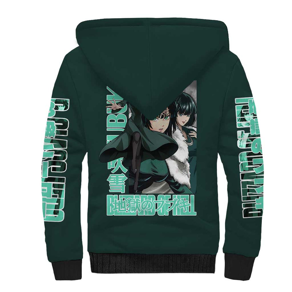 Fubuki - Hero Lv B - One Punch Man Sherpa Hoodie Japan Anime Style