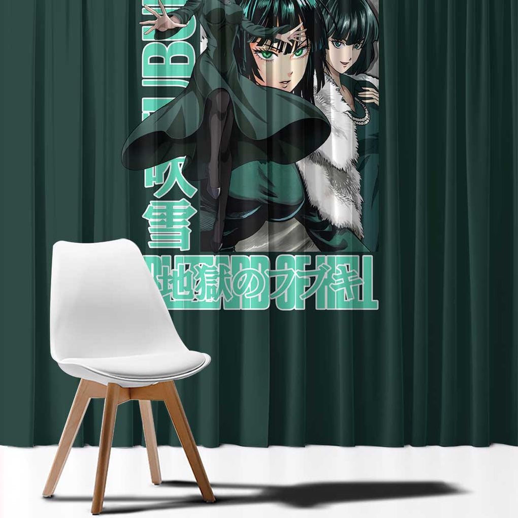 Fubuki - Hero Lv B - One Punch Man Window Curtain Japan Anime Style