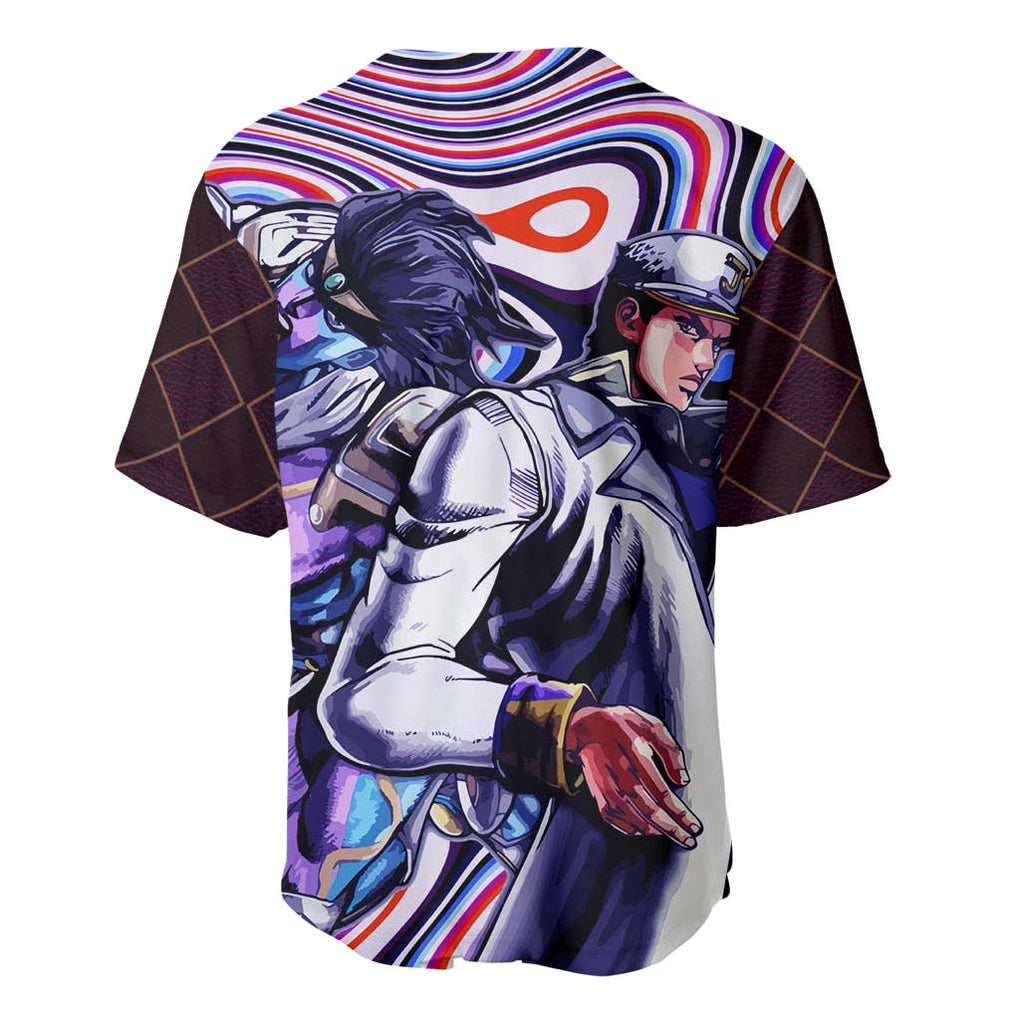 Trippy Jotaro Kujo JoJo’s Bizarre Adventure Baseball Jersey Anime Mix Trippy Style
