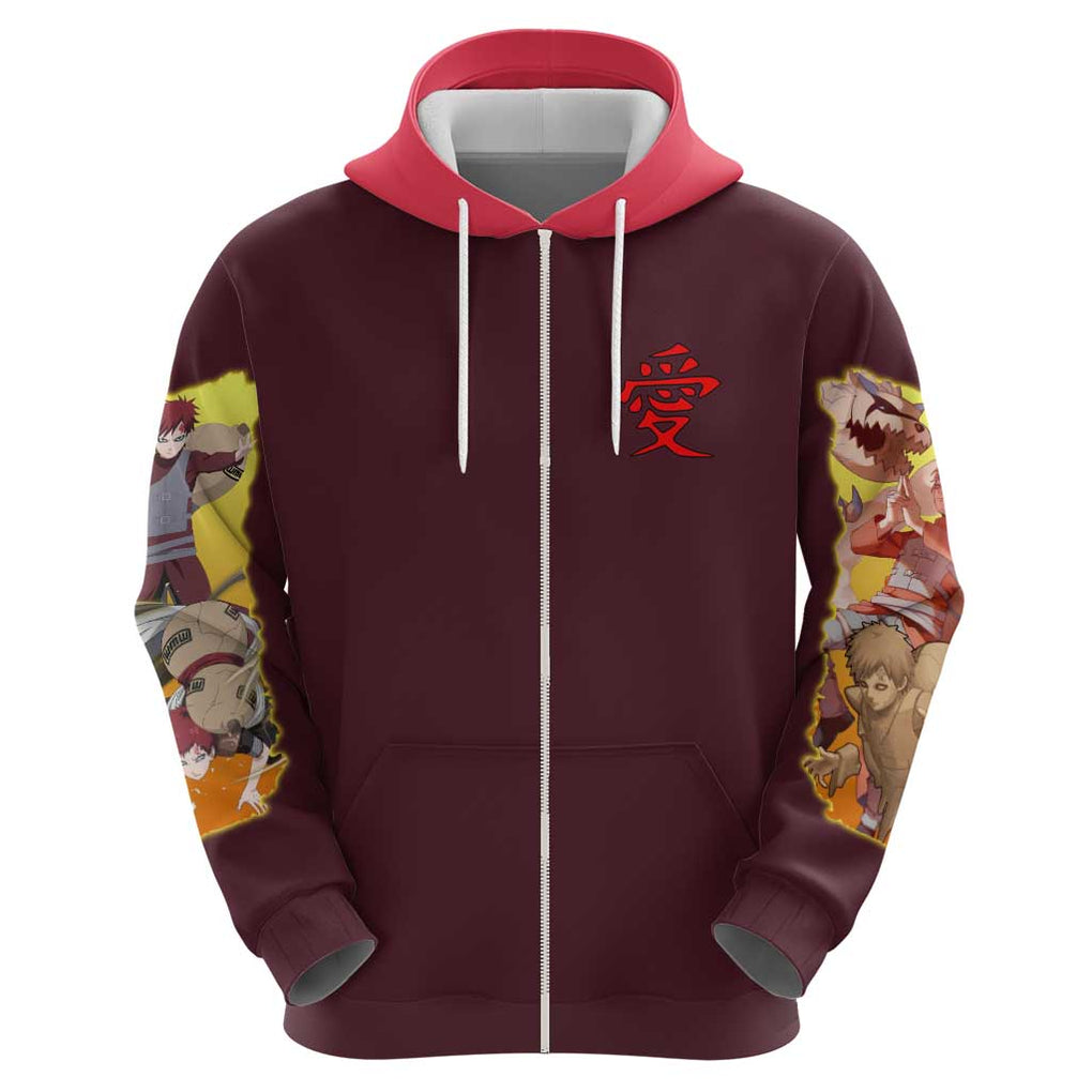 Gaara V2 Naruto Hoodie Japan Anime Style