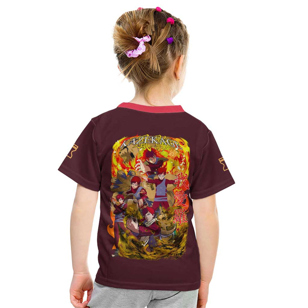 Gaara V2 Naruto Kid T Shirt Japan Anime Style