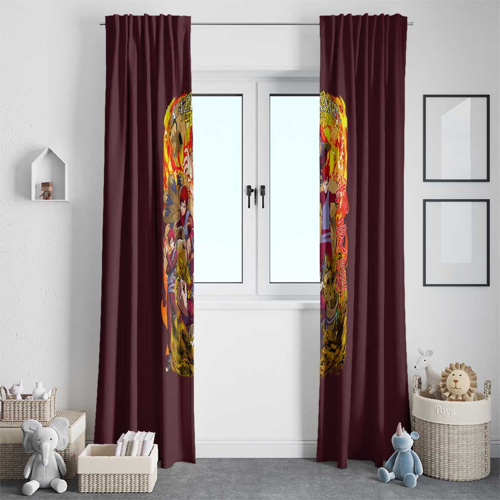 Gaara V2 Naruto Window Curtain Japan Anime Style