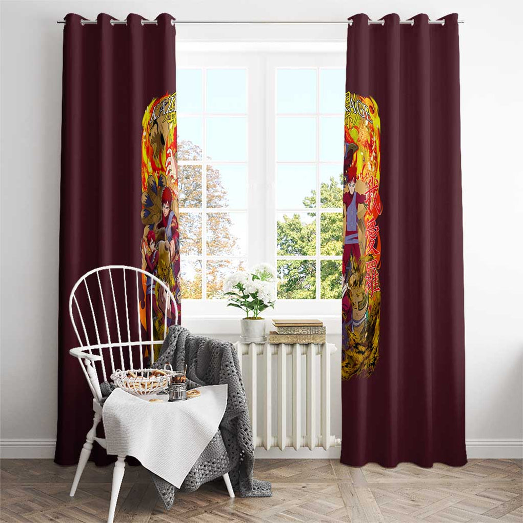 Gaara V2 Naruto Window Curtain Japan Anime Style