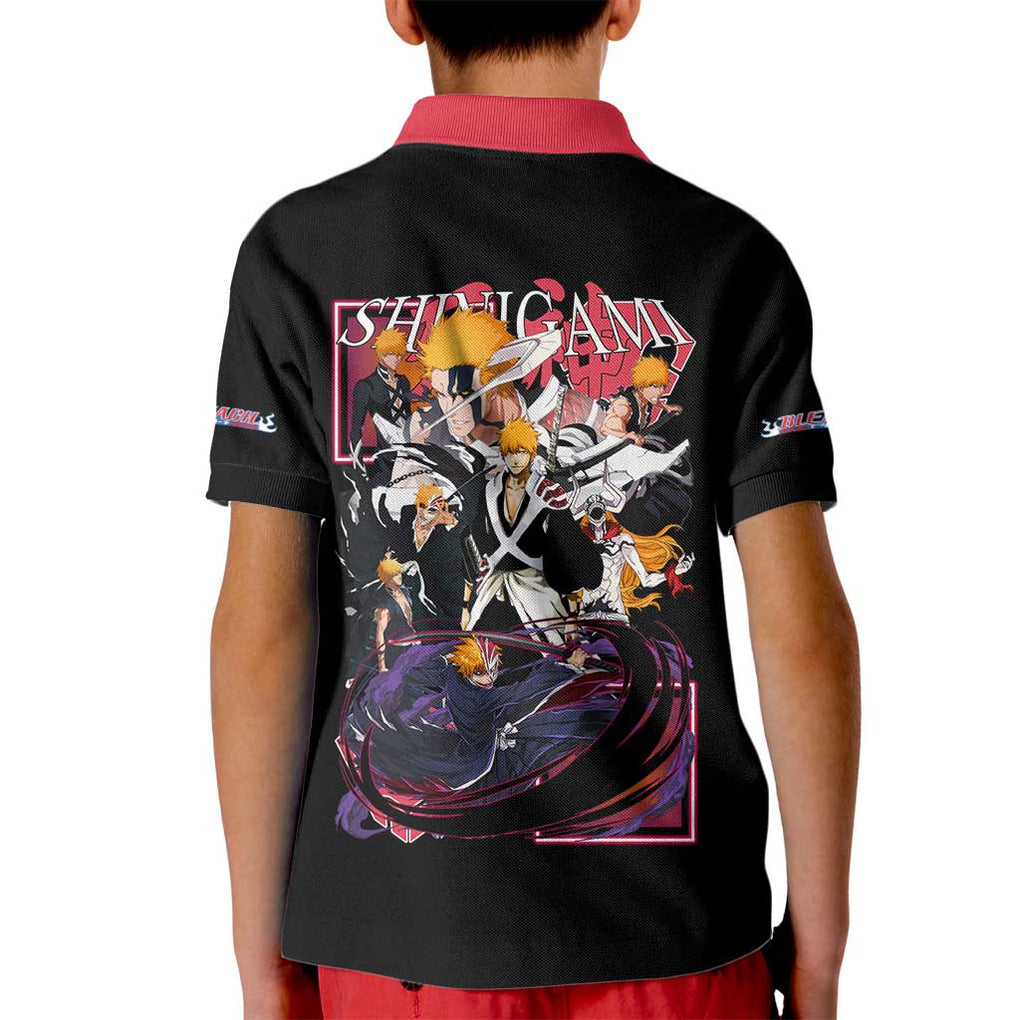 Kurosaki Ichigo V4 Bleach Kid Polo Shirt Japan Anime Style