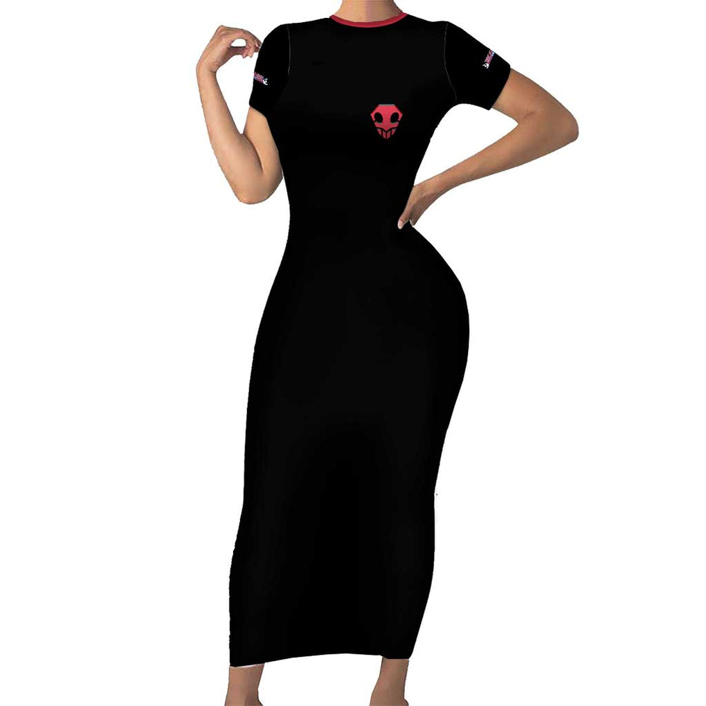 Kurosaki Ichigo V4 Bleach Short Sleeve Bodycon Dress Japan Anime Style
