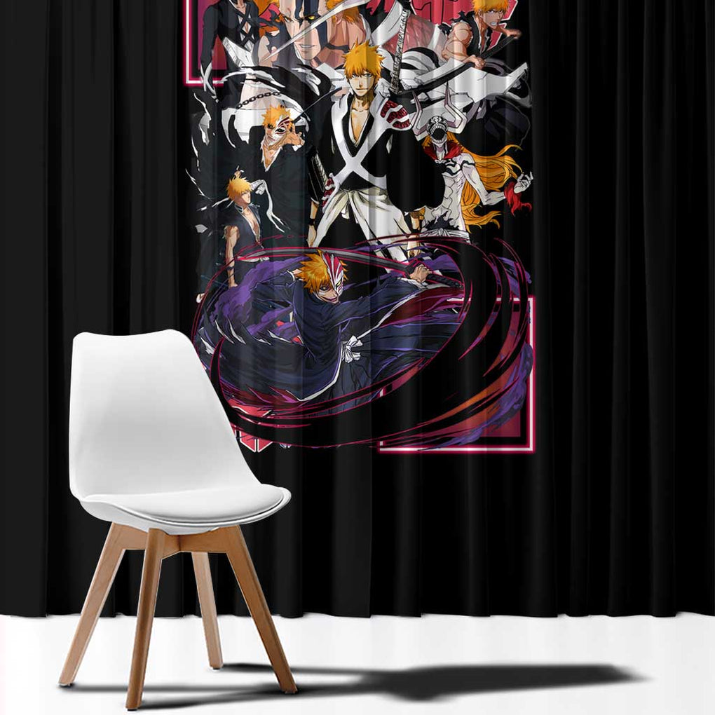 Kurosaki Ichigo V4 Bleach Window Curtain Japan Anime Style