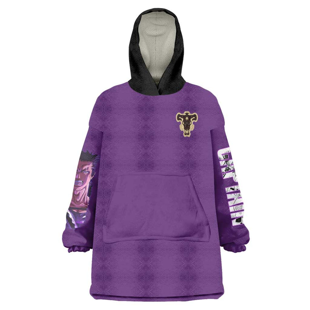 Yami Sukehiro V4 Black Clover Wearable Blanket Hoodie Japan Anime Style