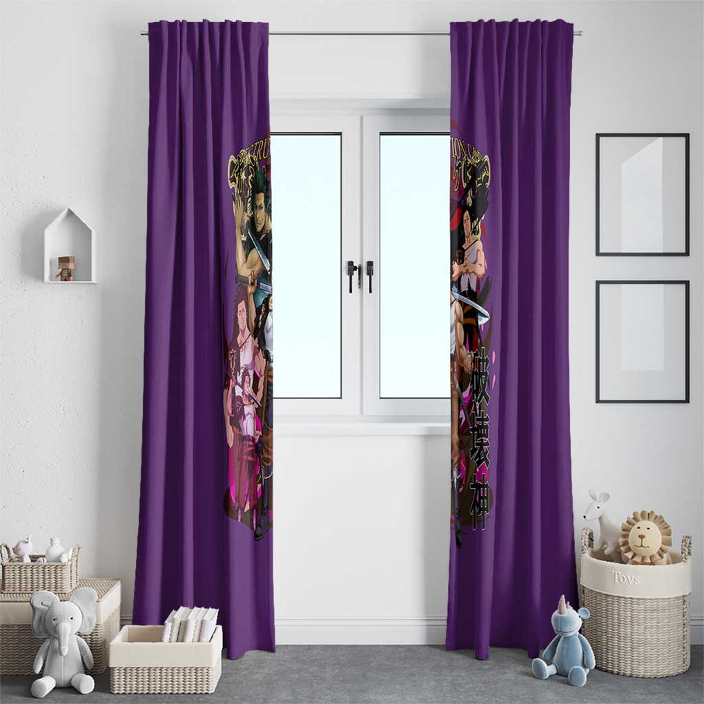 Yami Sukehiro V4 Black Clover Window Curtain Japan Anime Style