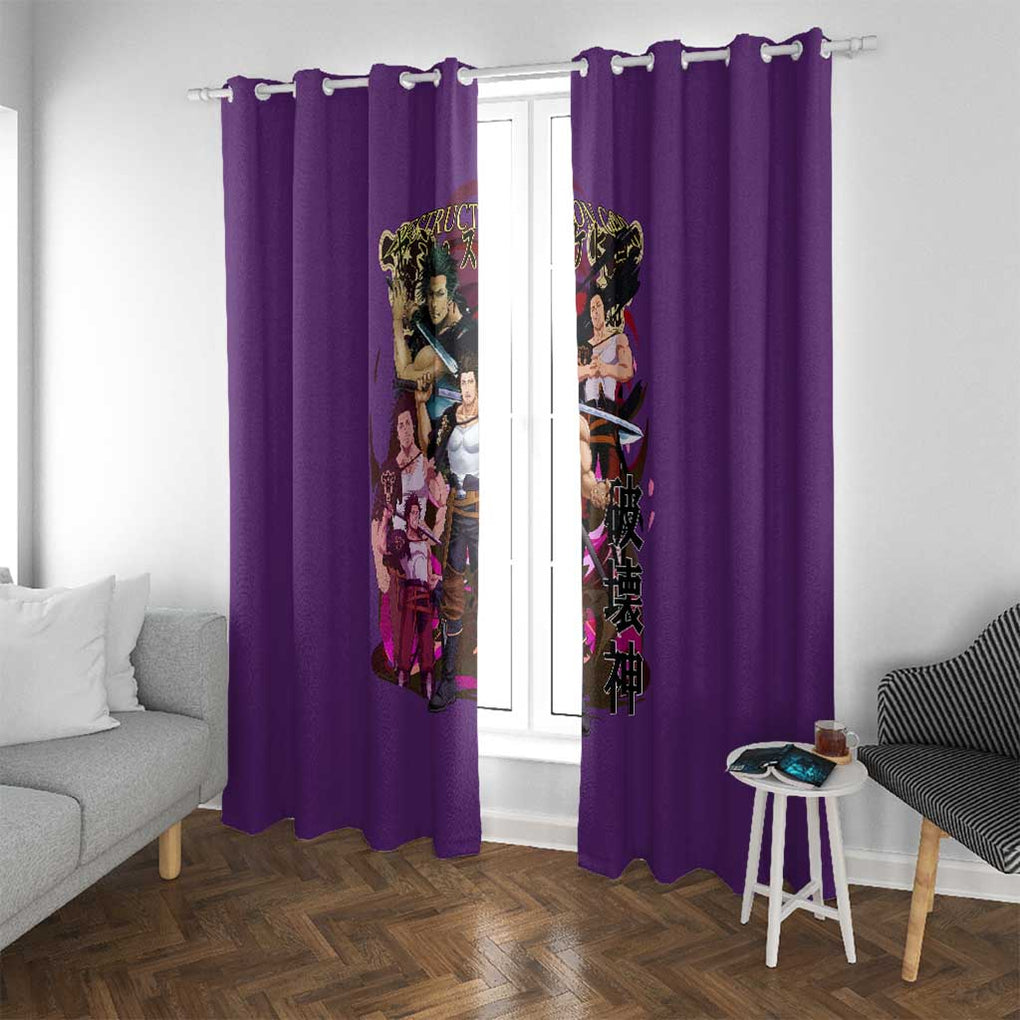 Yami Sukehiro V4 Black Clover Window Curtain Japan Anime Style