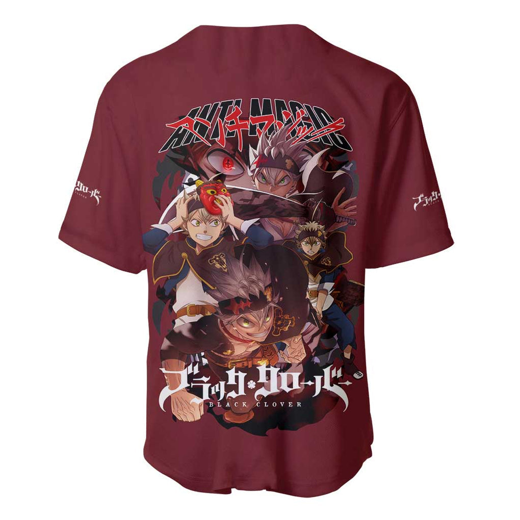 Asta V4 Black Clover Baseball Jersey Japan Anime Style
