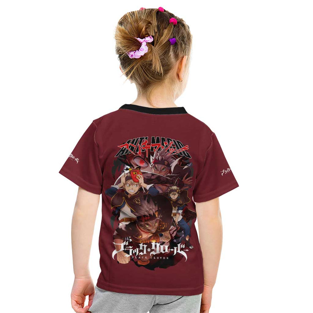 Asta V4 Black Clover Kid T Shirt Japan Anime Style