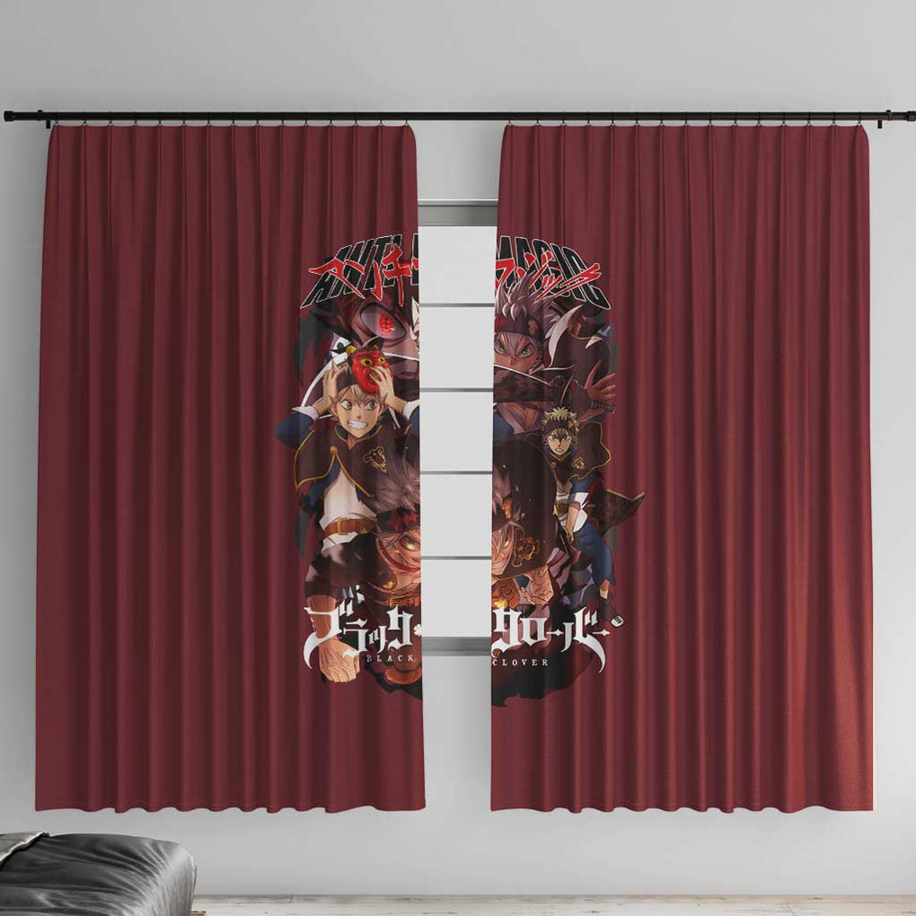 Asta V4 Black Clover Window Curtain Japan Anime Style