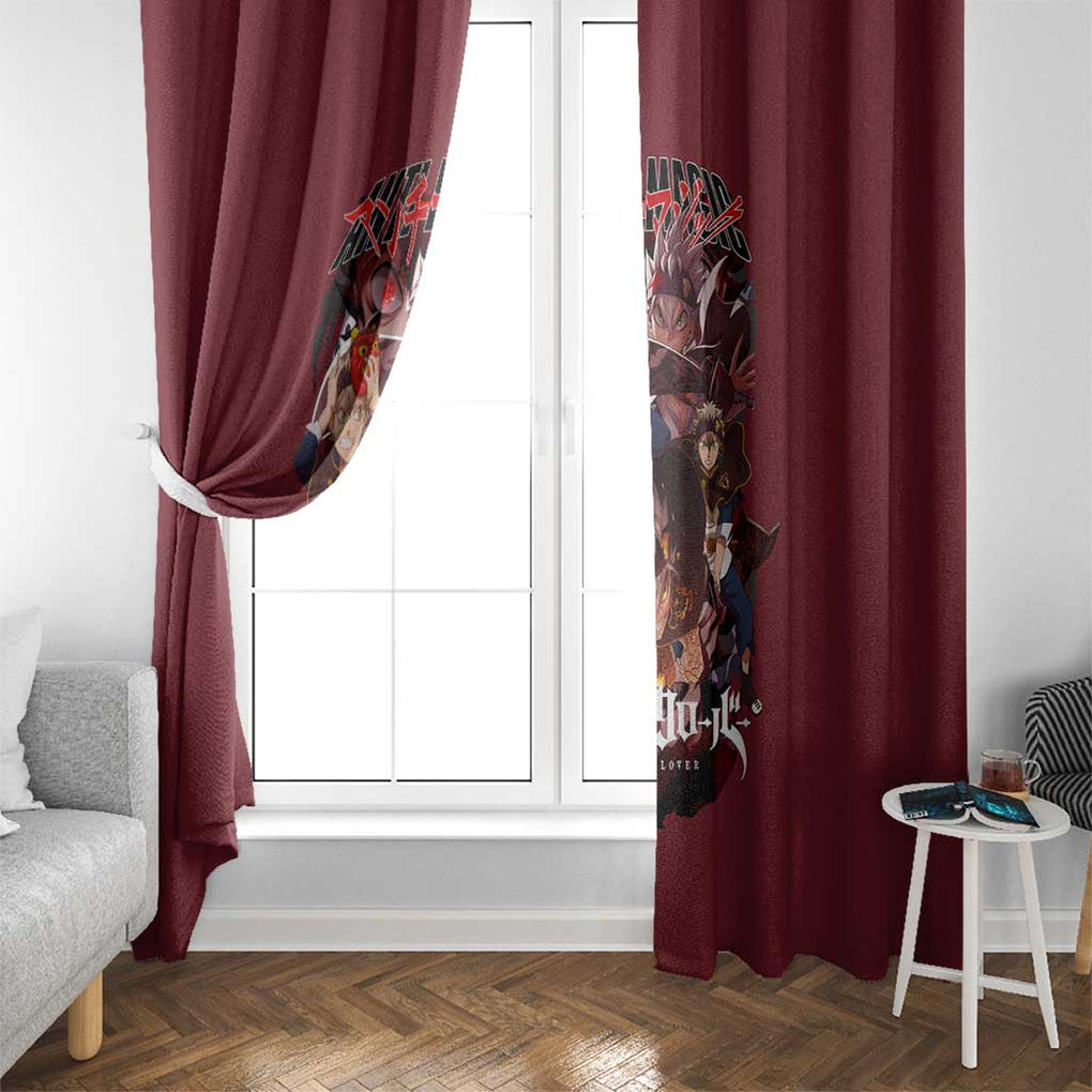 Asta V4 Black Clover Window Curtain Japan Anime Style