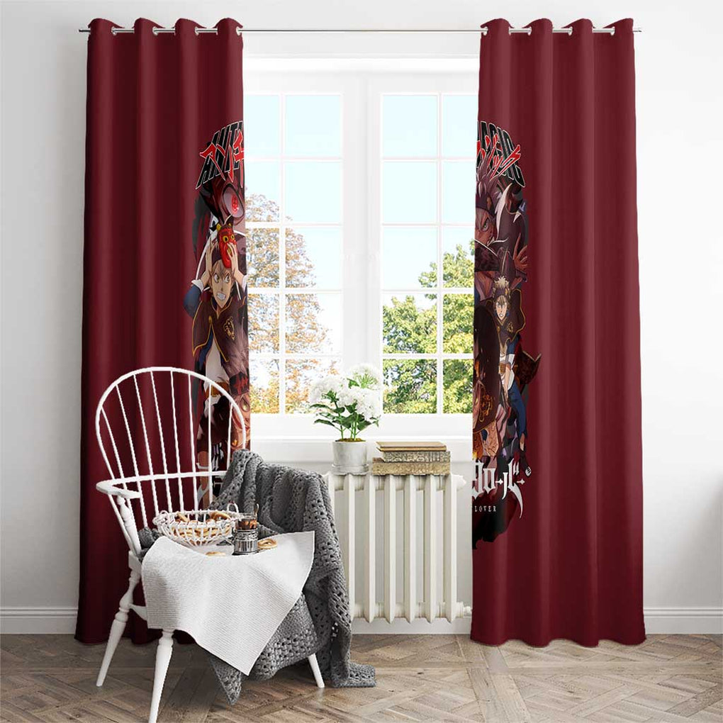 Asta V4 Black Clover Window Curtain Japan Anime Style