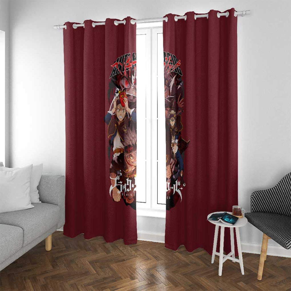 Asta V4 Black Clover Window Curtain Japan Anime Style