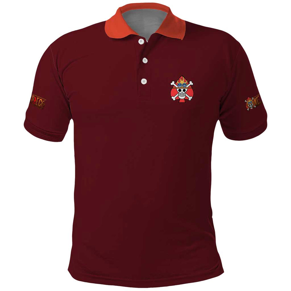 Portgas D. Ace V3 One Piece Polo Shirt Japan Anime Style