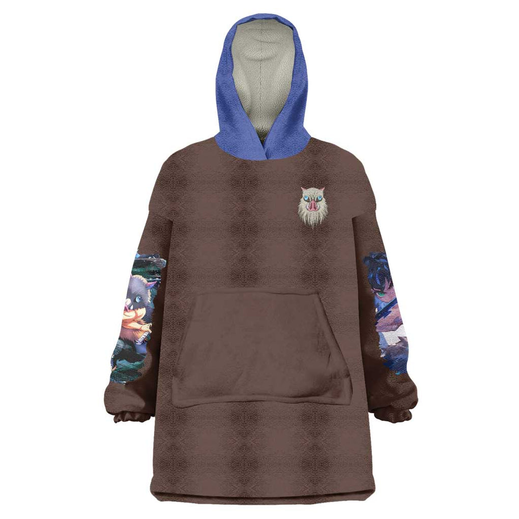 Hashibira Inosuke V2 Demon Slayer Wearable Blanket Hoodie Japan Anime Style