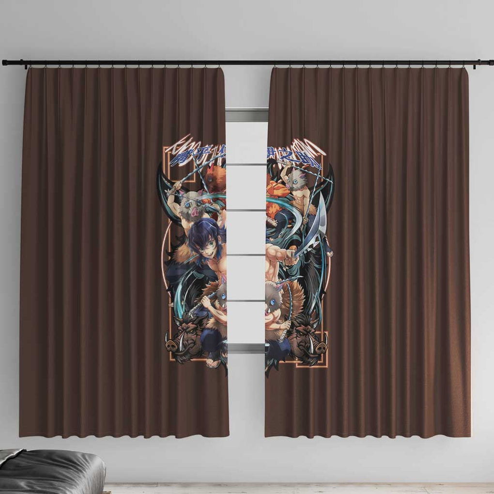 Hashibira Inosuke V2 Demon Slayer Window Curtain Japan Anime Style