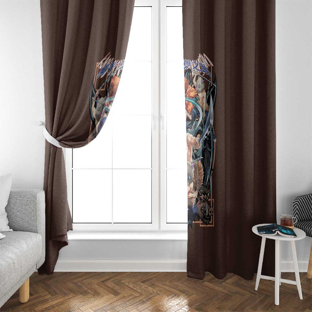 Hashibira Inosuke V2 Demon Slayer Window Curtain Japan Anime Style