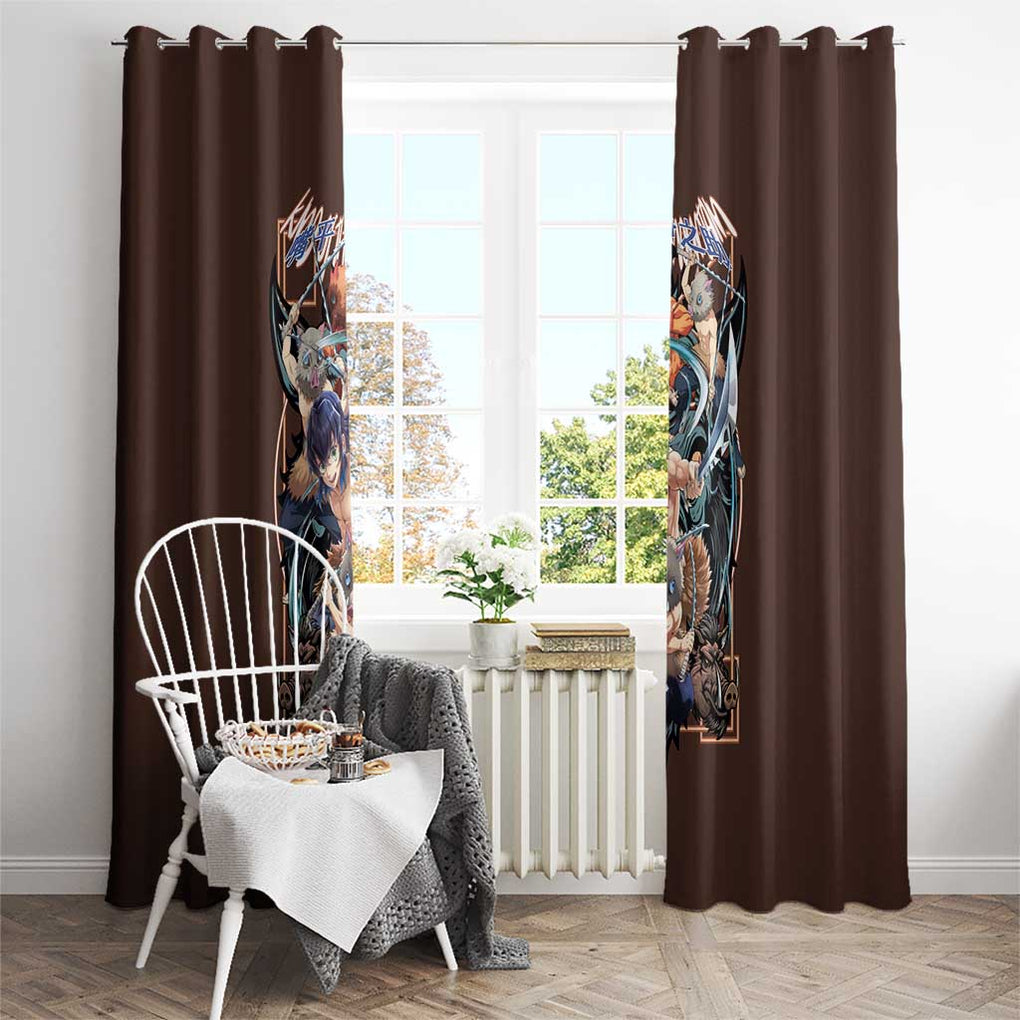 Hashibira Inosuke V2 Demon Slayer Window Curtain Japan Anime Style