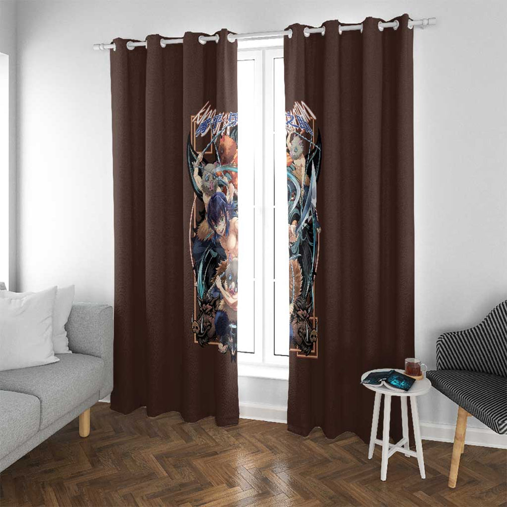 Hashibira Inosuke V2 Demon Slayer Window Curtain Japan Anime Style