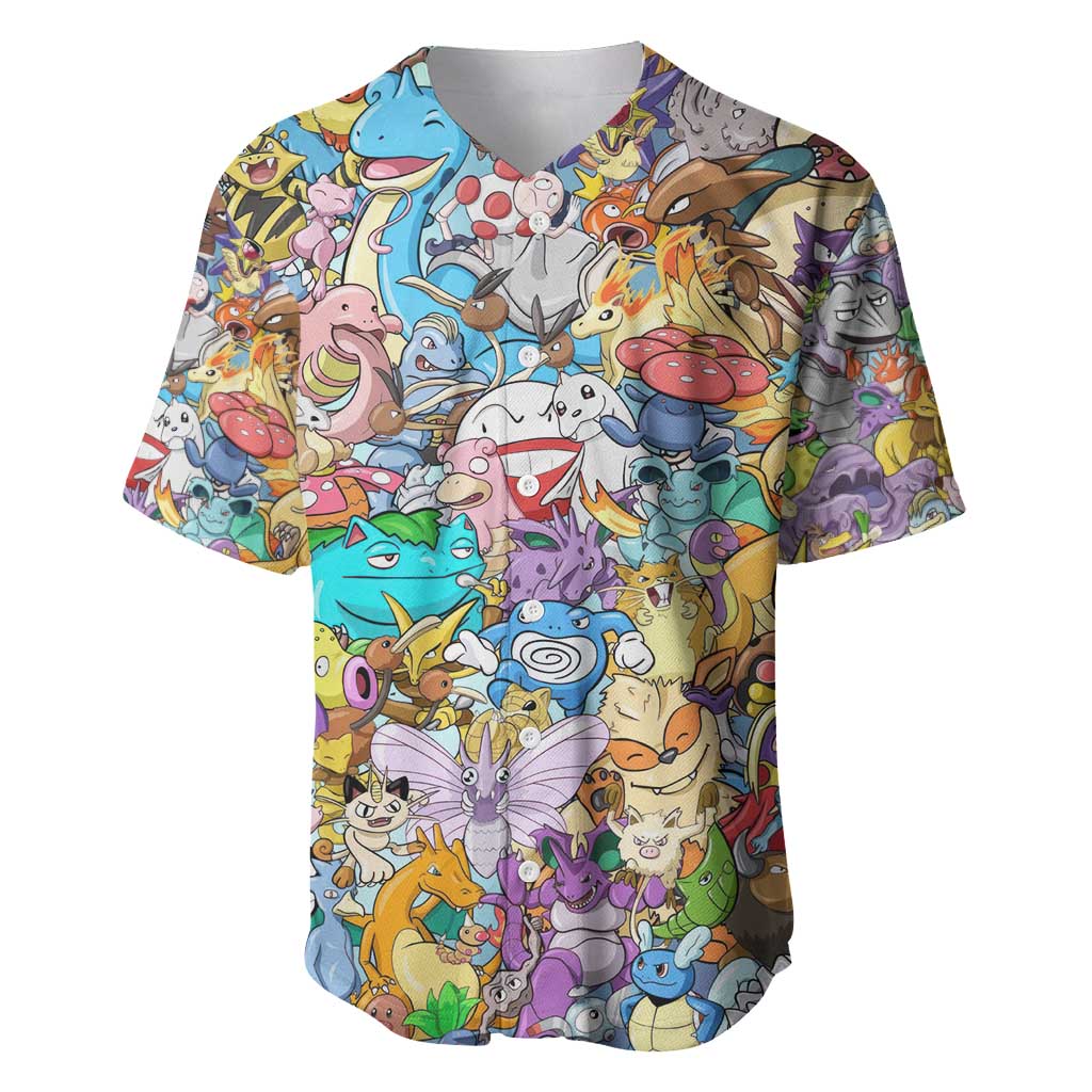Pocket Monsters Poke Baseball Jersey Japan Anime Style - The Mazicc
