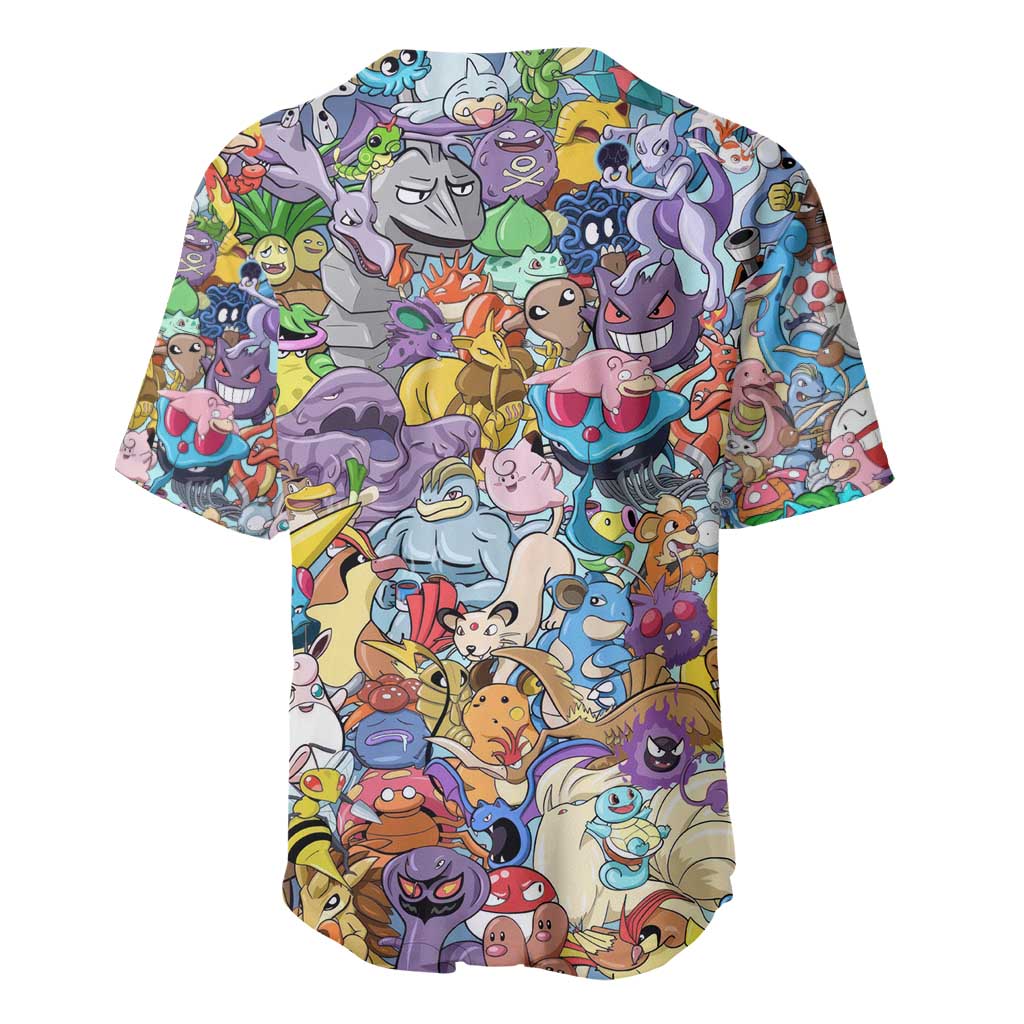Pocket Monsters Poke Baseball Jersey Japan Anime Style - The Mazicc