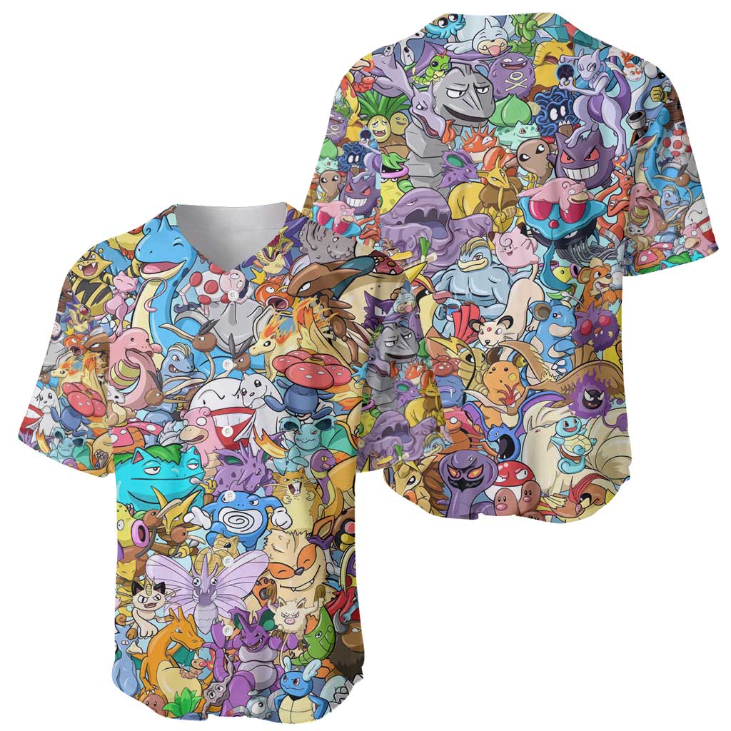Pocket Monsters Poke Baseball Jersey Japan Anime Style - The Mazicc