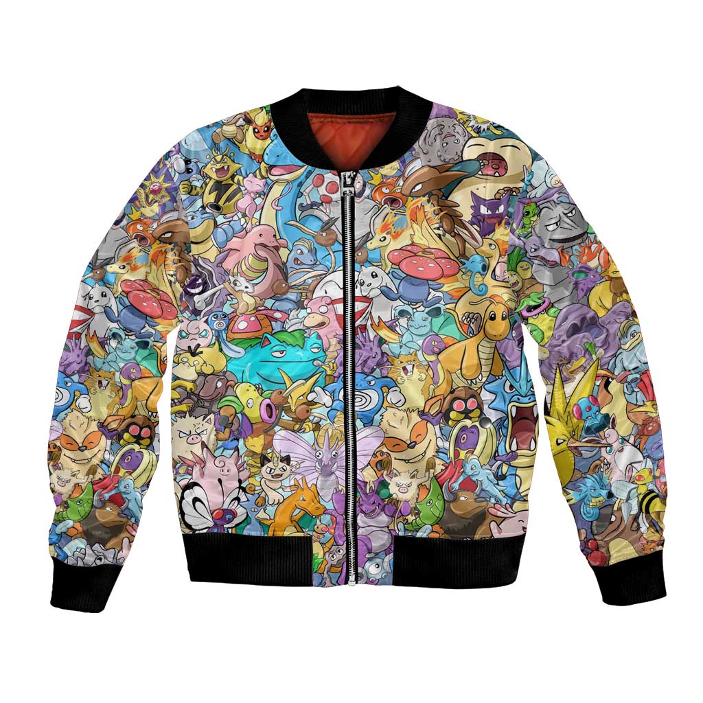 Pocket Monsters Poke Bomber Jacket Japan Anime Style - The Mazicc