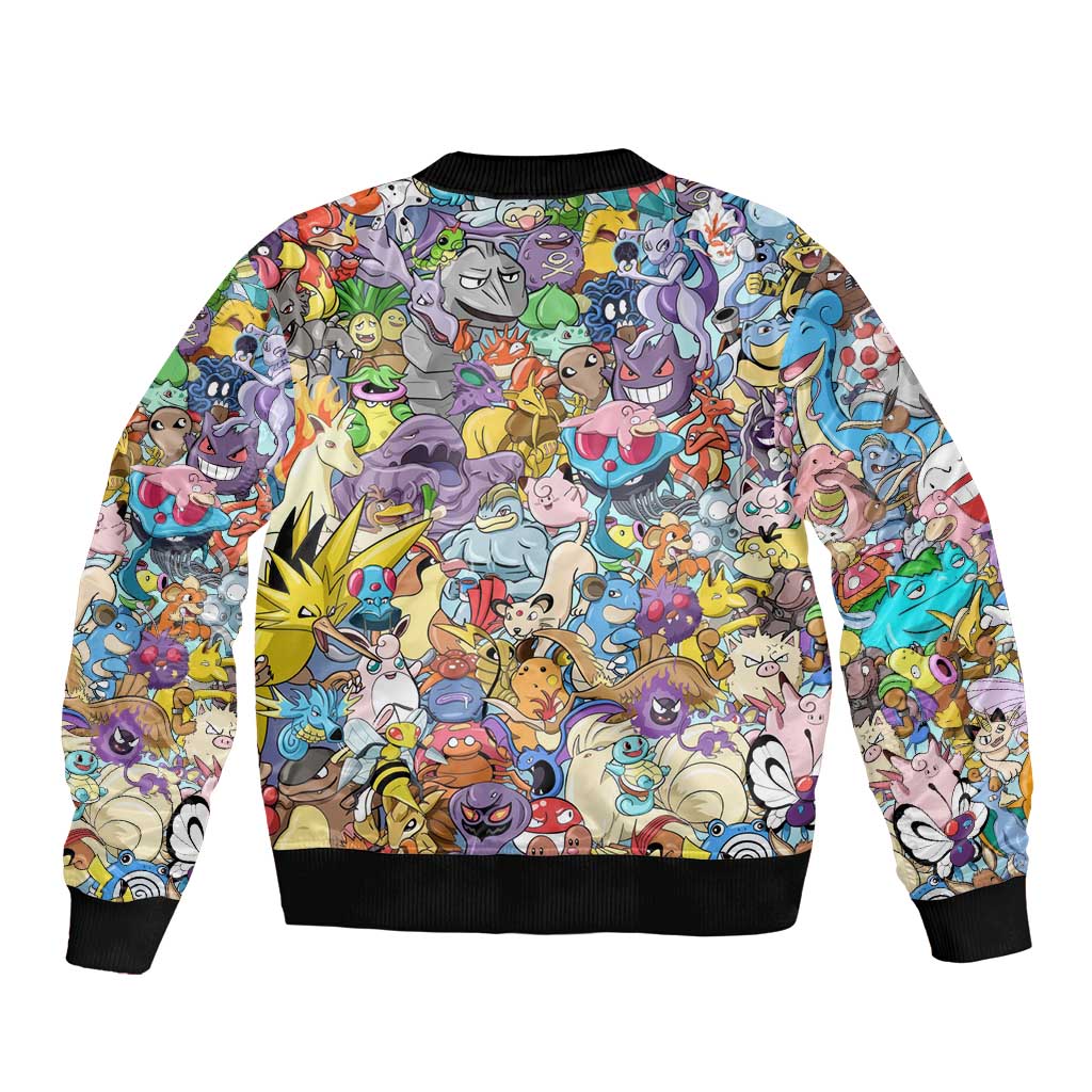 Pocket Monsters Poke Bomber Jacket Japan Anime Style - The Mazicc