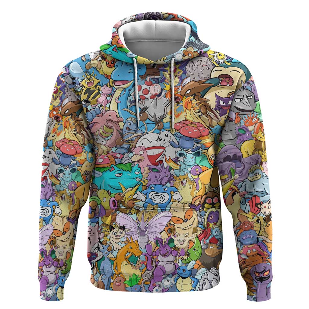 Pocket Monsters Poke Hoodie Japan Anime Style - The Mazicc