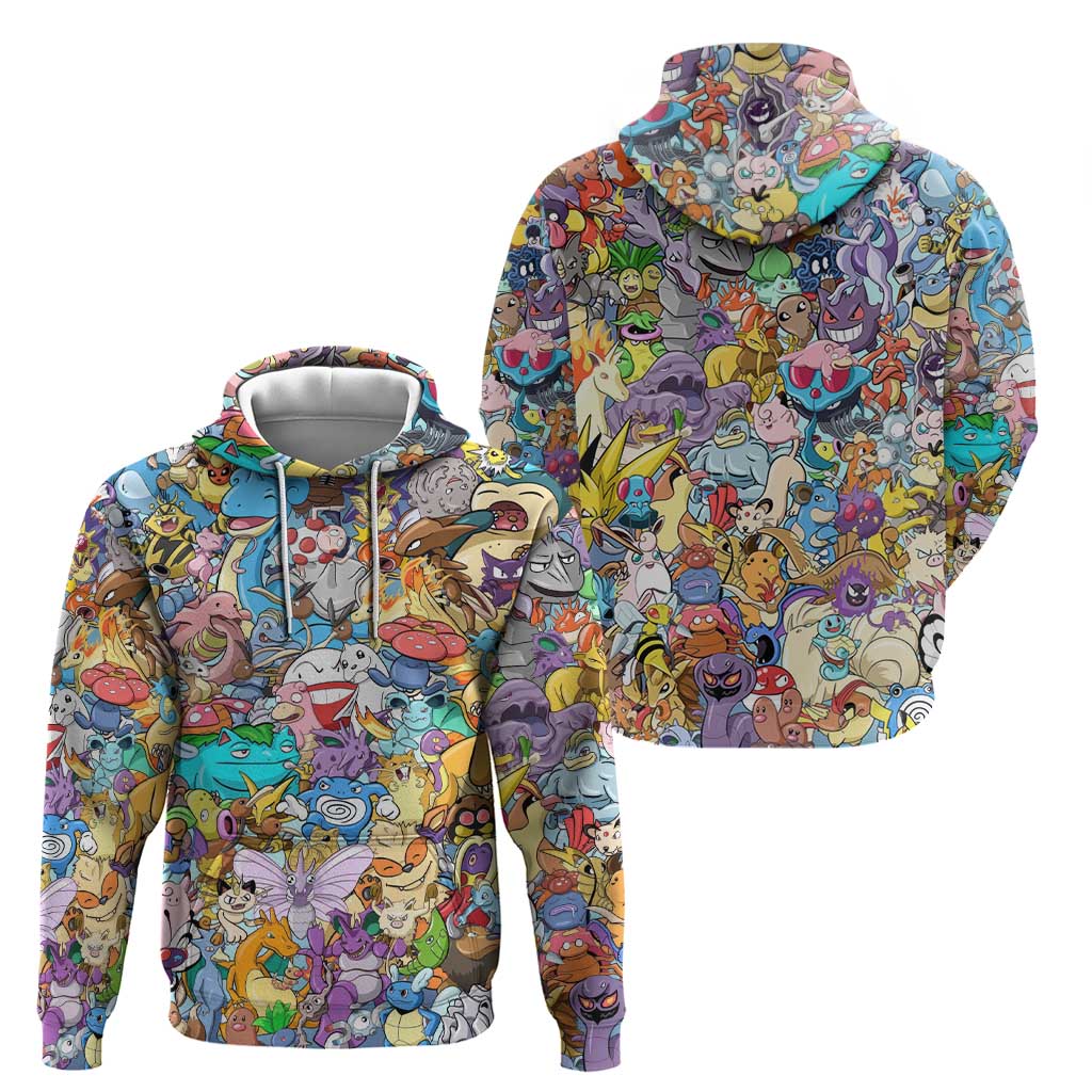 Pocket Monsters Poke Hoodie Japan Anime Style - The Mazicc