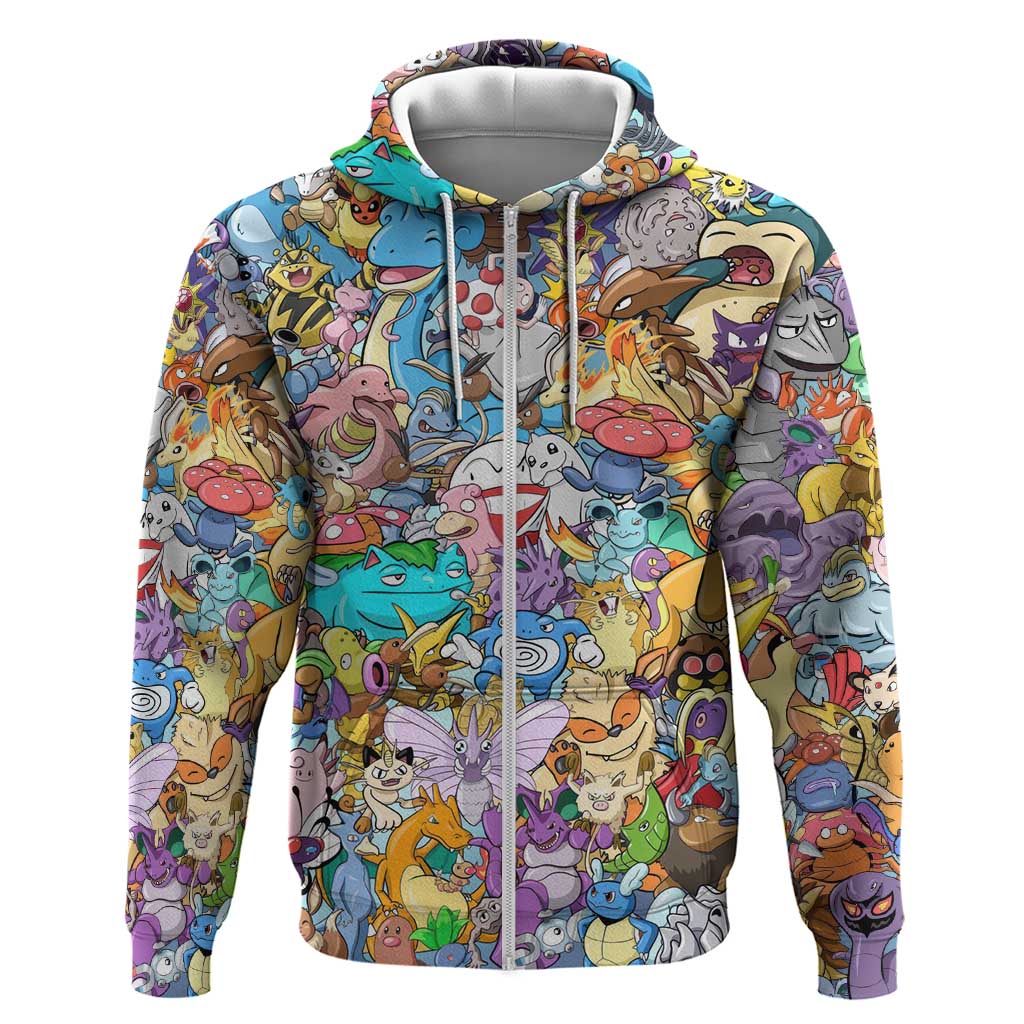 Pocket Monsters Poke Hoodie Japan Anime Style - The Mazicc