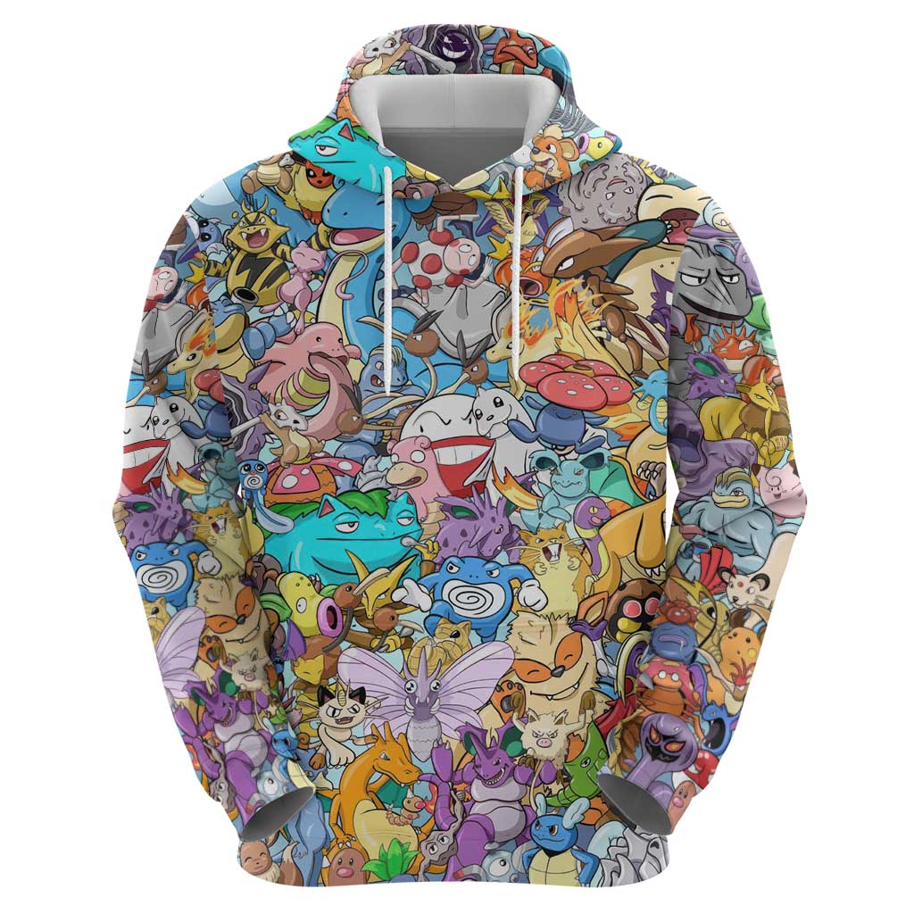 Pocket Monsters Poke Hoodie Japan Anime Style - The Mazicc