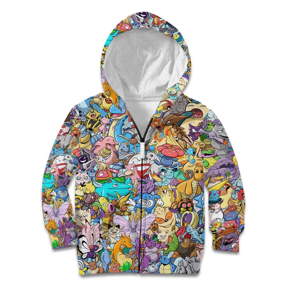 Pocket Monsters Poke Kid Hoodie Japan Anime Style - The Mazicc