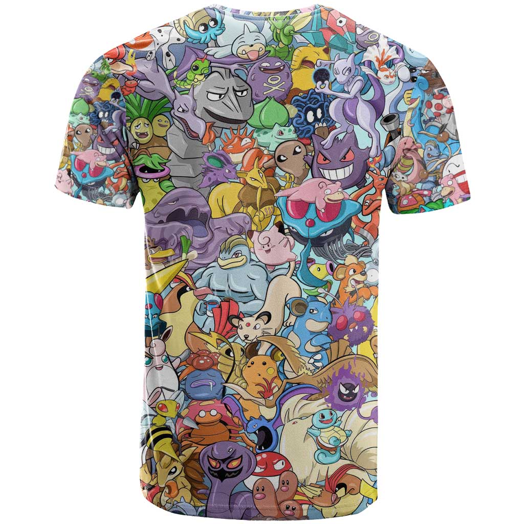 Pocket Monsters Poke T Shirt Japan Anime Style - The Mazicc