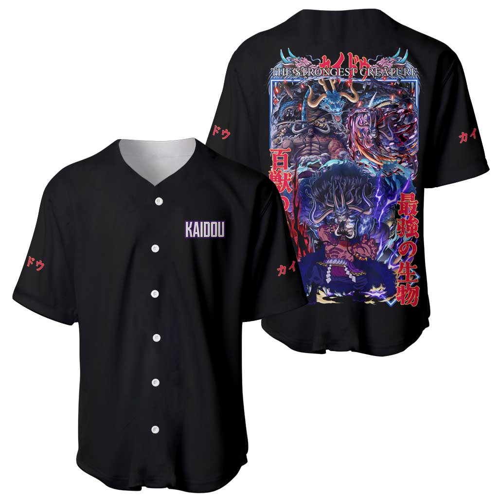 Kaido V3 One Piece Baseball Jersey Japan Anime Style - The Mazicc