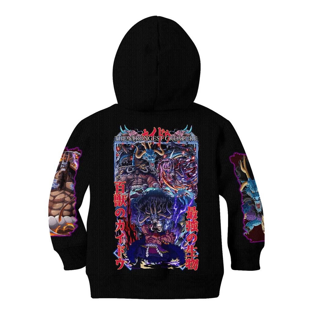 Kaido V3 One Piece Kid Hoodie Japan Anime Style - The Mazicc