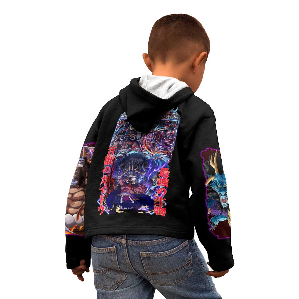 Kaido V3 One Piece Kid Hoodie Japan Anime Style - The Mazicc