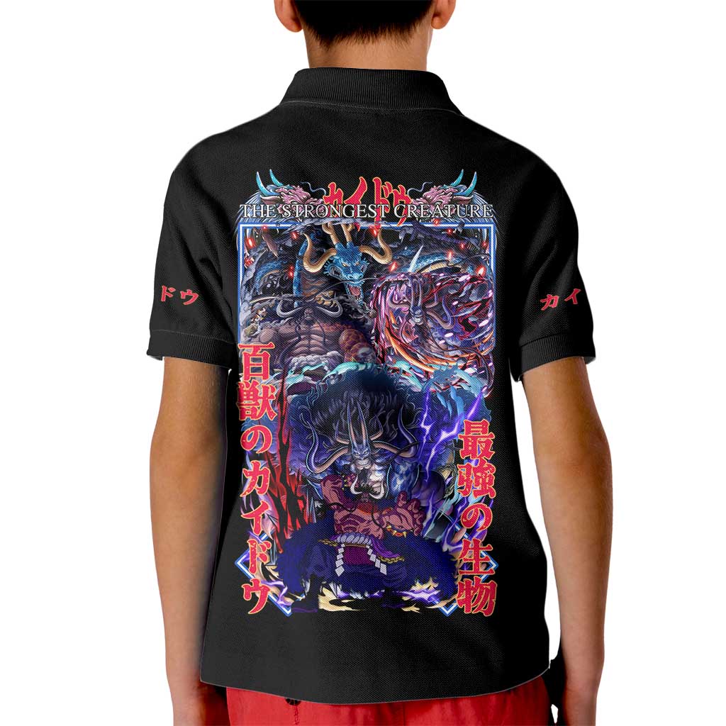 Kaido V3 One Piece Kid Polo Shirt Japan Anime Style - The Mazicc