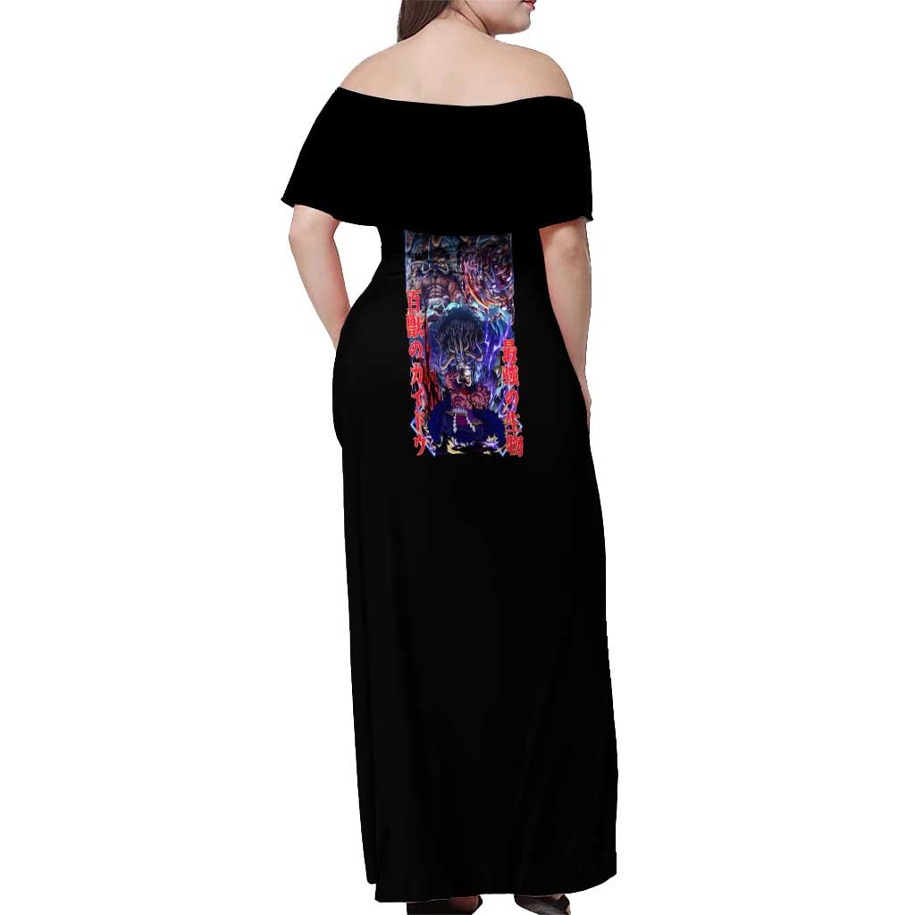 Kaido V3 One Piece Off Shoulder Maxi Dress Japan Anime Style - The Mazicc