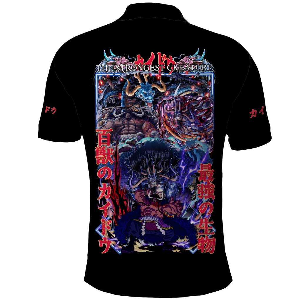 Kaido V3 One Piece Polo Shirt Japan Anime Style - The Mazicc