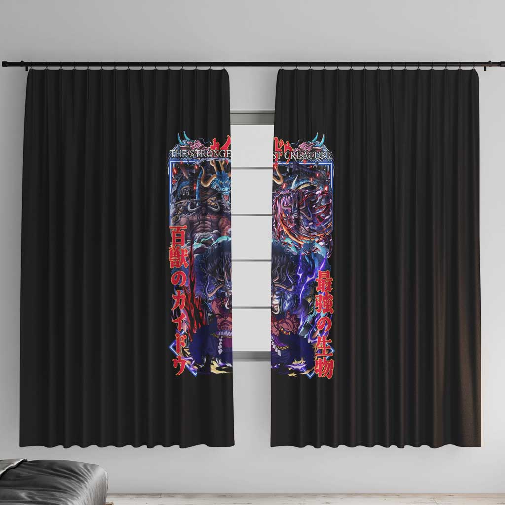 Kaido V3 One Piece Window Curtain Japan Anime Style - The Mazicc