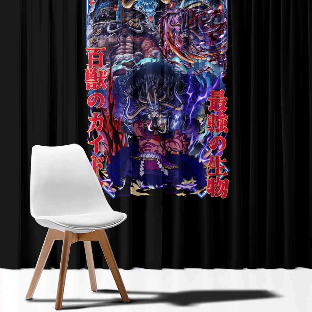 Kaido V3 One Piece Window Curtain Japan Anime Style - The Mazicc