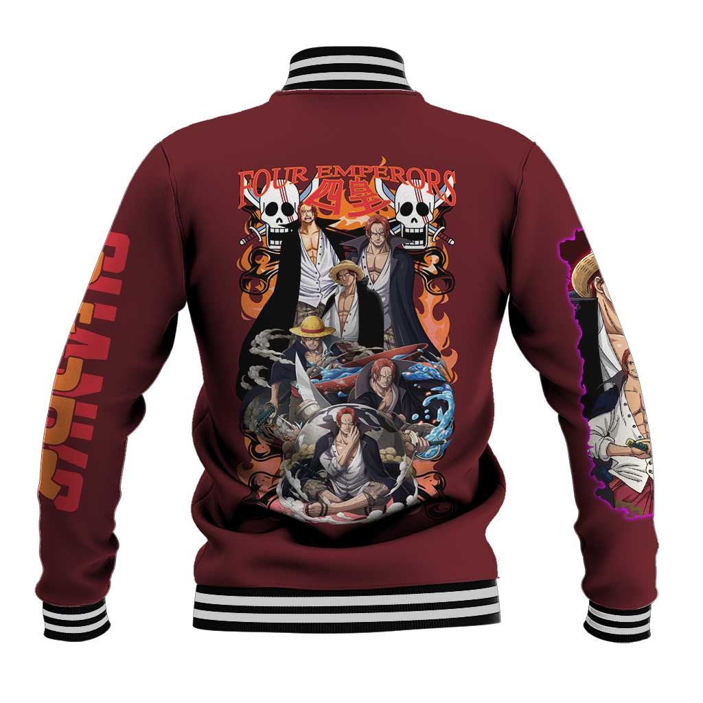 Shanks V3 One Piece Baseball Jacket Japan Anime Style - The Mazicc
