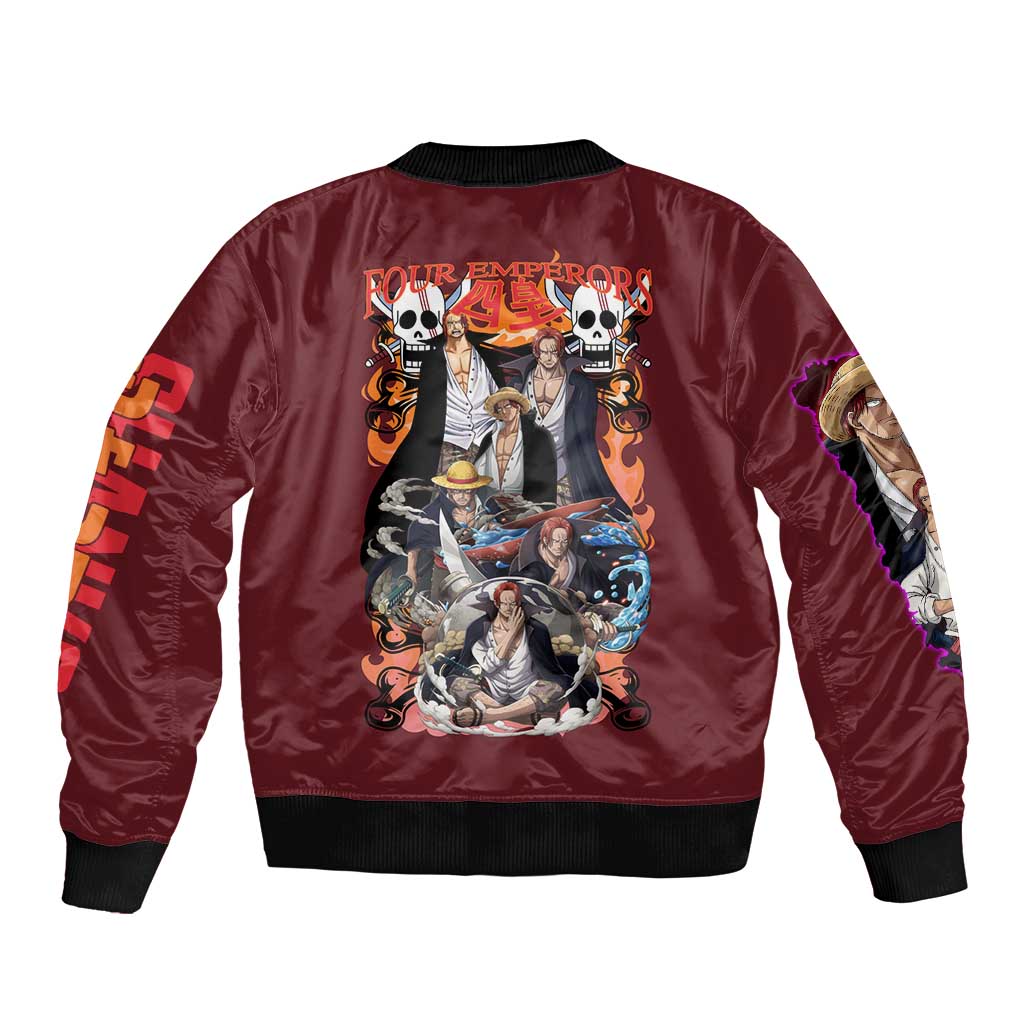 Shanks V3 One Piece Bomber Jacket Japan Anime Style - The Mazicc