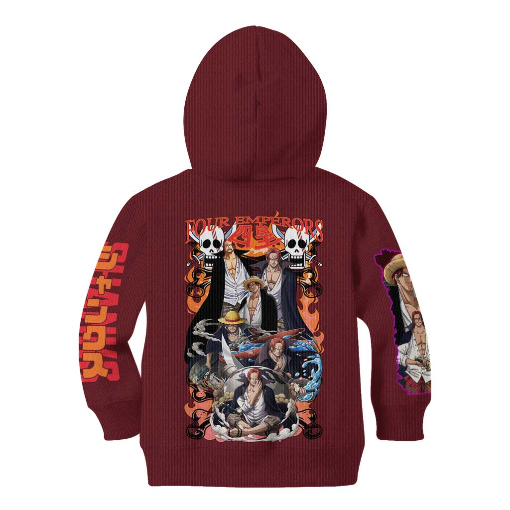 Shanks V3 One Piece Kid Hoodie Japan Anime Style - The Mazicc