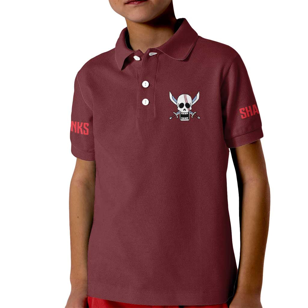 Shanks V3 One Piece Kid Polo Shirt Japan Anime Style - The Mazicc